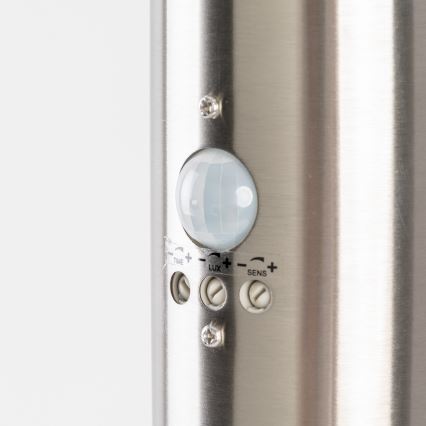BRILAGI - Lámpara exterior con sensor de movimiento ELIA 1xE27/20W/230V IP44 50 cm cromo mate