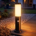 Brilagi - Lámpara exterior con sensor NOVA, 1x E27/15W/230V, 40 cm, IP44, antracita