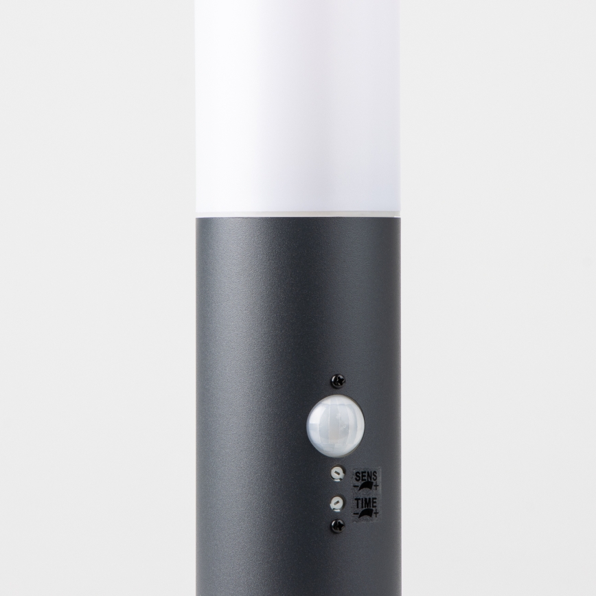 Brilagi - Lámpara exterior con sensor NOVA 1xE27/15W/230V 40 cm IP44 antracita