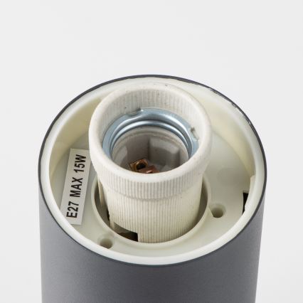Brilagi - Lámpara exterior con sensor NOVA 1xE27/15W/230V 40 cm IP44 antracita