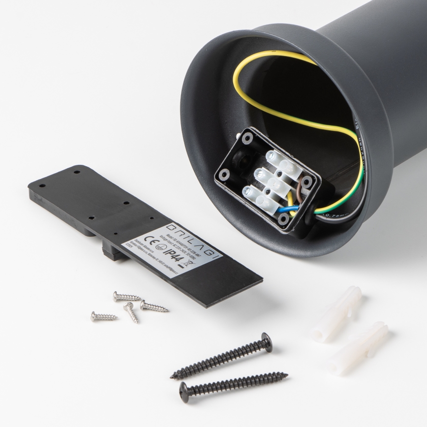 Brilagi - Lámpara exterior con sensor NOVA 1xE27/15W/230V 40 cm IP44 antracita