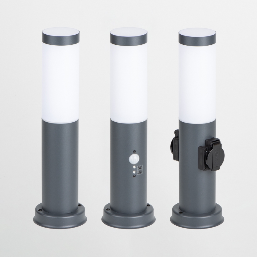 Brilagi - Lámpara exterior con sensor NOVA 1xE27/15W/230V 40 cm IP44 antracita