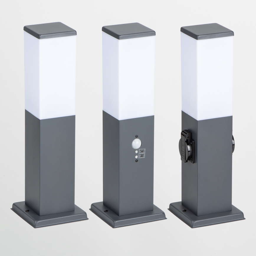 Brilagi - Lámpara exterior con sensor NOVA 1xE27/15W/230V 40 cm IP44 antracita