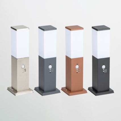 Brilagi - Lámpara exterior con sensor NOVA 1xE27/15W/230V 40 cm IP44 antracita