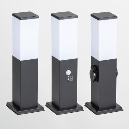 Brilagi - Lámpara exterior con sensor NOVA 1xE27/15W/230V 40 cm IP44 negra