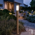 BRILAGI - Lámpara exterior ELIA con sensor de movimiento 1xE27/20W/230V IP44 100 cm cromo mate