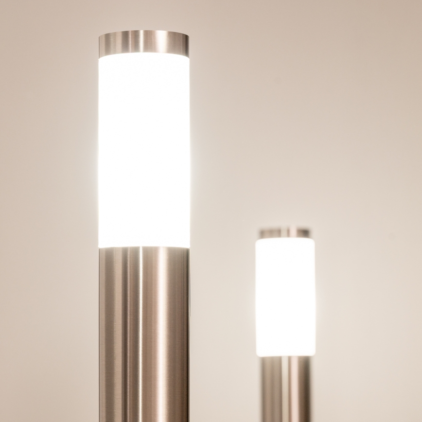 BRILAGI - Lámpara exterior LED regulable ELIA 1xE27/6W/230V 2700-6500K IP44 Wi-Fi 50 cm cromo mate