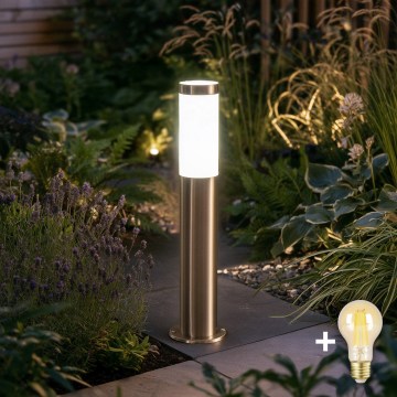 BRILAGI - Lámpara exterior LED regulable ELIA 1xE27/6W/230V 2700-6500K IP44 Wi-Fi 50 cm cromo mate
