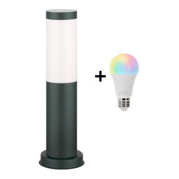 Brilagi - Lámpara exterior LED RGBW regulable 1xE27/9W/230V 2700-6500K IP44 40 cm antracita