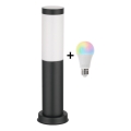 Brilagi - Lámpara exterior LED RGBW regulable 1xE27/9W/230V 2700-6500K IP44 40 cm negra