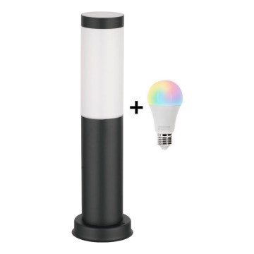 Brilagi - Lámpara exterior LED RGBW regulable 1xE27/9W/230V 2700-6500K IP44 40 cm negra