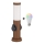 Brilagi - Lámpara exterior LED RGBW regulable con 2 enchufes 1xE27/9W/230V 2700-6500K IP44 40 cm marrón