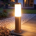 Brilagi - Lámpara exterior NOVA 1xE27/15W/230V 40 cm IP44 marrón