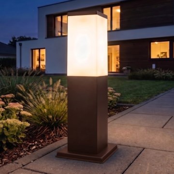 Brilagi - Lámpara exterior NOVA 1xE27/15W/230V 40 cm IP44 marrón
