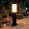 Brilagi - Lámpara exterior NOVA con 2 enchufes SCHUKO, 1x E27/15W/230V, 40 cm, IP44, negra