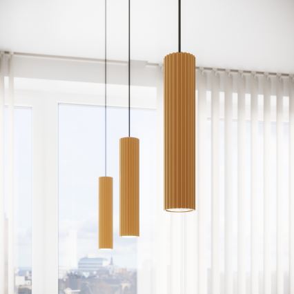 Brilagi - Lámpara LED colgante con cable CRESTO 1xGU10/10W/230V, acabado dorado