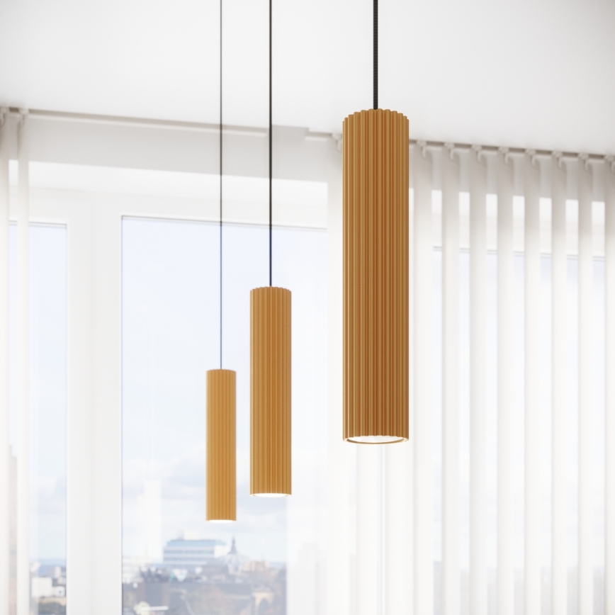 Brilagi - Lámpara LED colgante con cable CRESTO 1xGU10/10W/230V, acabado dorado