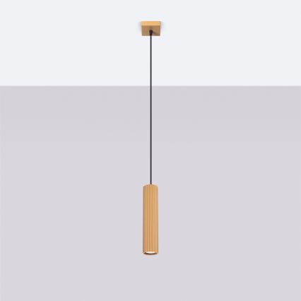 Brilagi - Lámpara LED colgante con cable CRESTO 1xGU10/10W/230V, acabado dorado