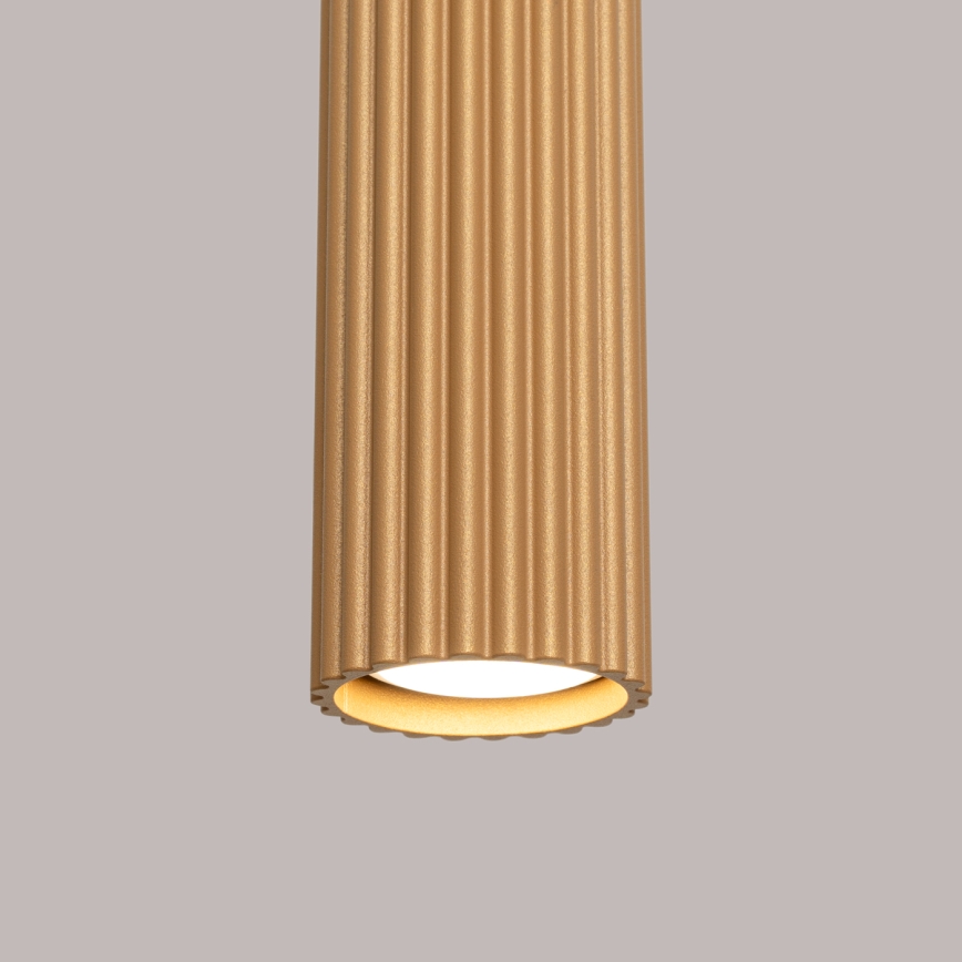 Brilagi - Lámpara LED colgante con cable CRESTO 1xGU10/10W/230V, acabado dorado