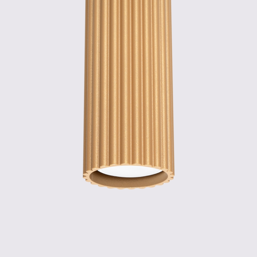 Brilagi - Lámpara LED colgante con cable CRESTO 1xGU10/10W/230V, acabado dorado