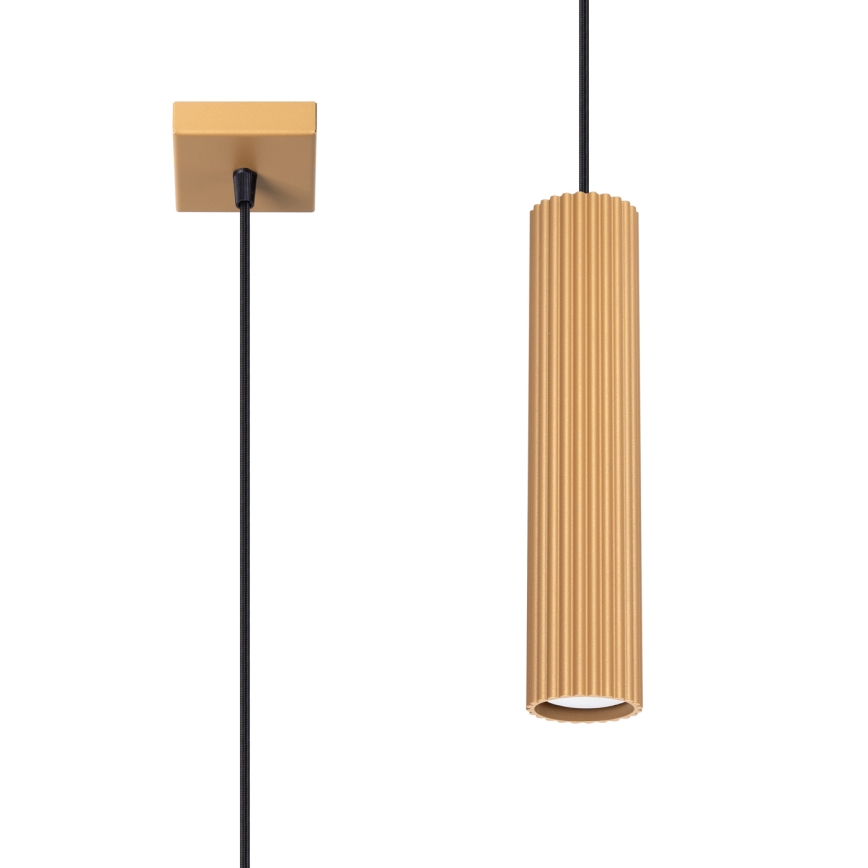 Brilagi - Lámpara LED colgante con cable CRESTO 1xGU10/10W/230V, acabado dorado