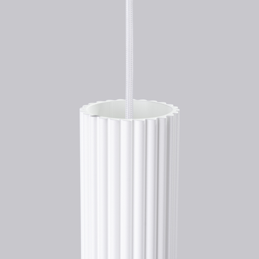 Brilagi - Lámpara LED colgante con cable CRESTO 1xGU10/10W/230V blanca