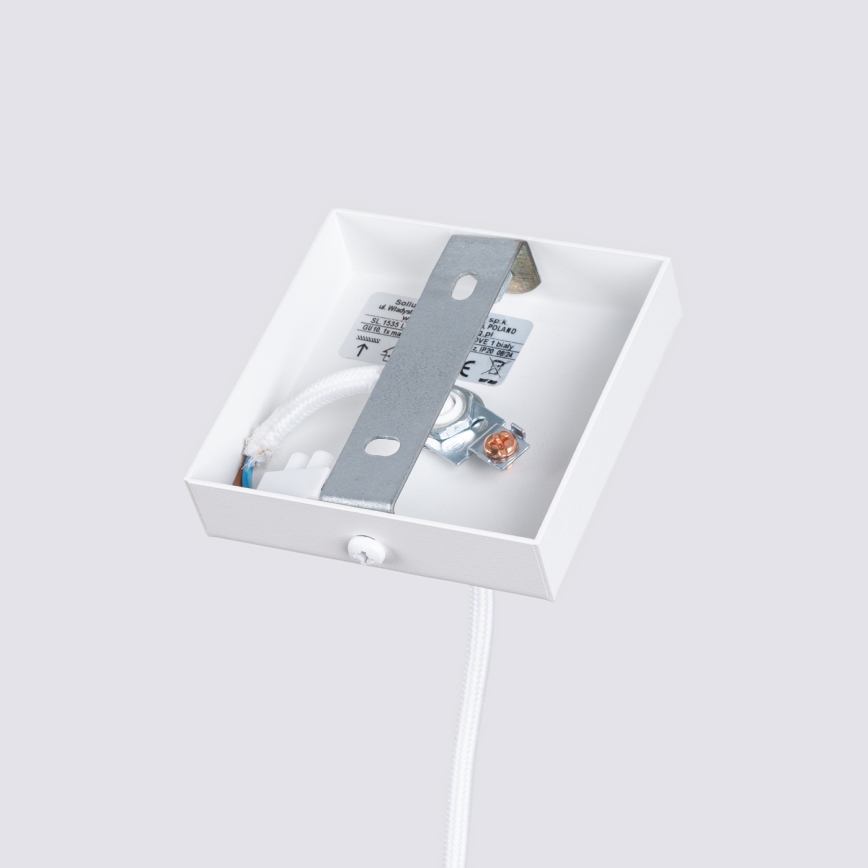 Brilagi - Lámpara LED colgante con cable CRESTO 1xGU10/10W/230V blanca