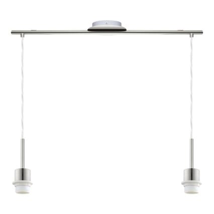 Brilagi - Lámpara LED colgante con cable NUBILA 2xE27/60W/230V gris