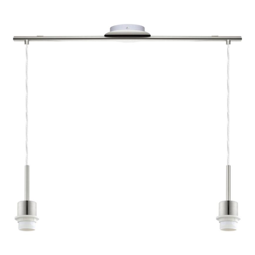 Brilagi - Lámpara LED colgante con cable NUBILA 2xE27/60W/230V gris