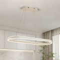 Brilagi - Lámpara LED colgante con cable PONDIE LED/45W/230V 80x30 cm blanca