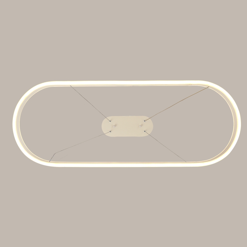 Brilagi - Lámpara LED colgante con cable PONDIE LED/45W/230V 80x30 cm blanca