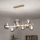 Brilagi - Lámpara LED colgante MILLA 10xG9/3W/230V dorado/ahumado