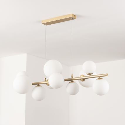 Brilagi - Lámpara LED colgante MILLA 10xG9/3W/230V dorado/blanco