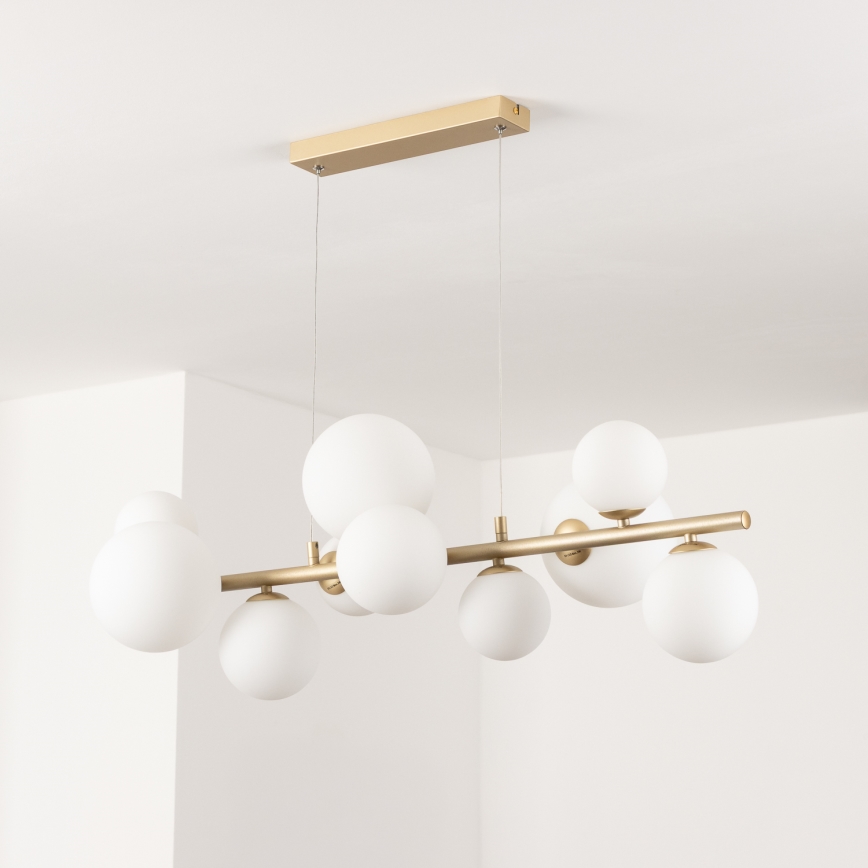 Brilagi - Lámpara LED colgante MILLA 10xG9/3W/230V dorado/blanco
