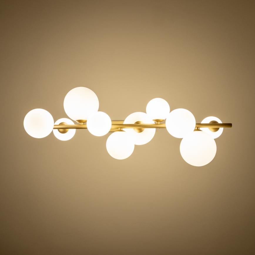 Brilagi - Lámpara LED colgante MILLA 10xG9/3W/230V dorado/blanco
