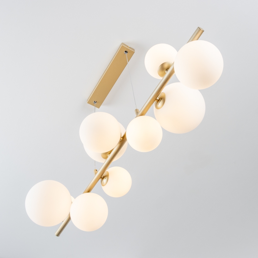 Brilagi - Lámpara LED colgante MILLA 10xG9/3W/230V dorado/blanco