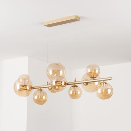 Brilagi - Lámpara LED colgante MILLA 10xG9/3W/230V dorado