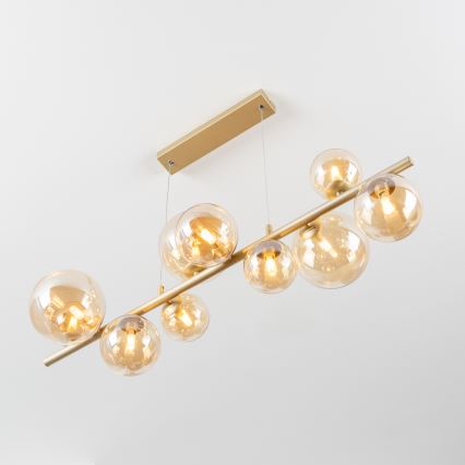 Brilagi - Lámpara LED colgante MILLA 10xG9/3W/230V dorado