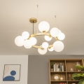 Brilagi - Lámpara LED colgante MILLA 15xG9/3W/230V dorado/blanco
