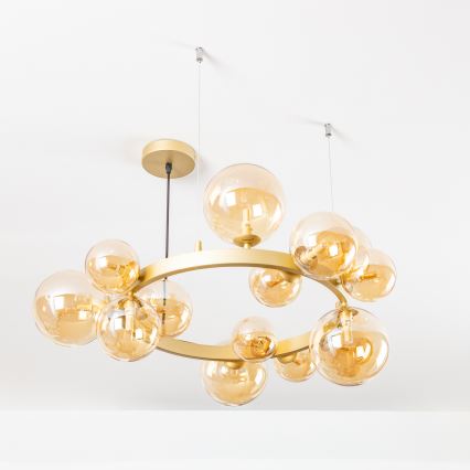 Brilagi - Lámpara LED colgante MILLA 15xG9/3W/230V dorado