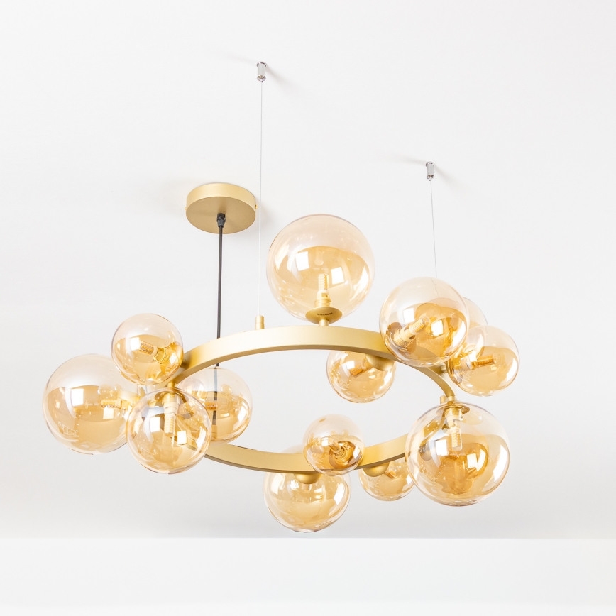 Brilagi - Lámpara LED colgante MILLA 15xG9/3W/230V dorado