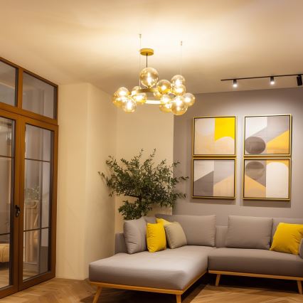 Brilagi - Lámpara LED colgante MILLA 15xG9/3W/230V dorado