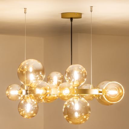 Brilagi - Lámpara LED colgante MILLA 15xG9/3W/230V dorado
