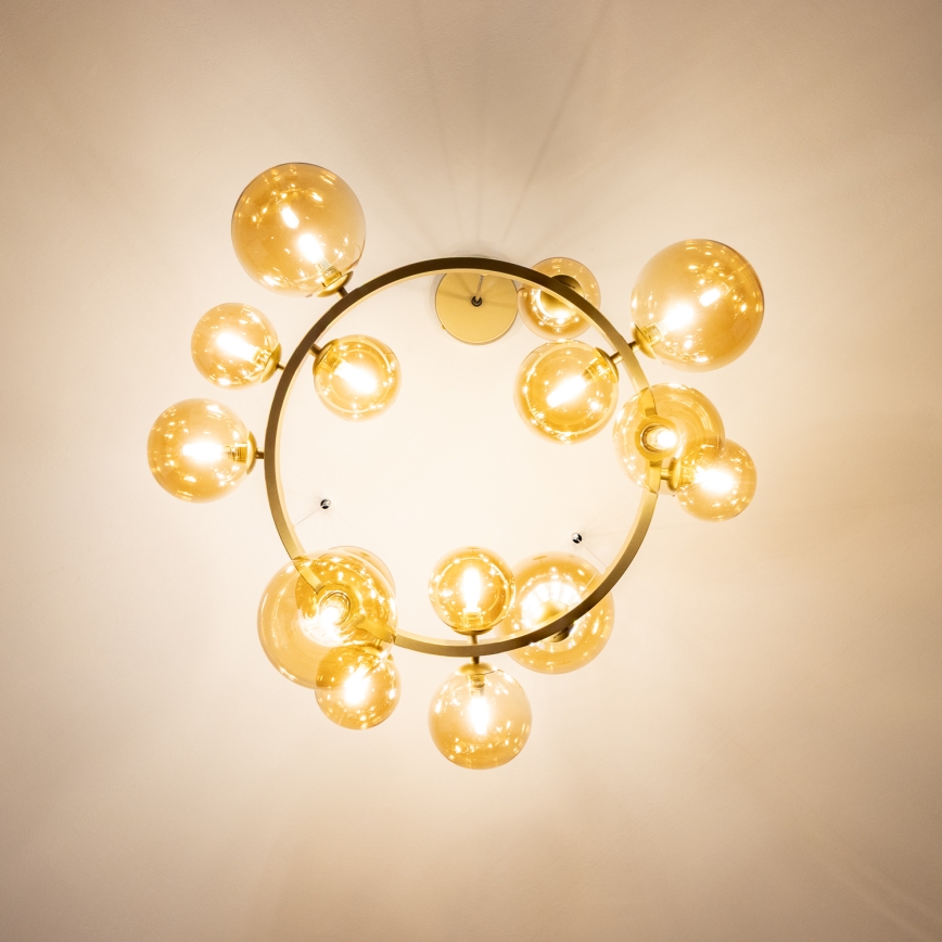 Brilagi - Lámpara LED colgante MILLA 15xG9/3W/230V dorado