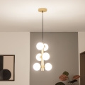 Brilagi - Lámpara LED colgante MILLA 6xG9/3W/230V dorado/blanco