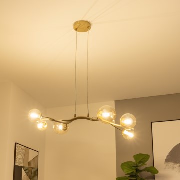 Brilagi - Lámpara LED colgante MISTEL 6xG9/3W/230V dorado