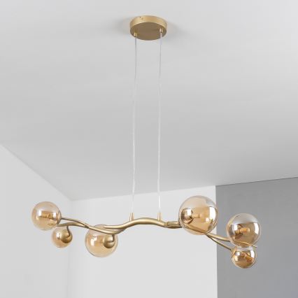 Brilagi - Lámpara LED colgante MISTEL 6xG9/3W/230V dorado