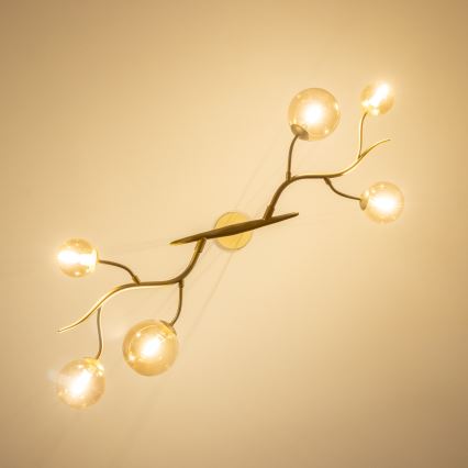 Brilagi - Lámpara LED colgante MISTEL 6xG9/3W/230V dorado