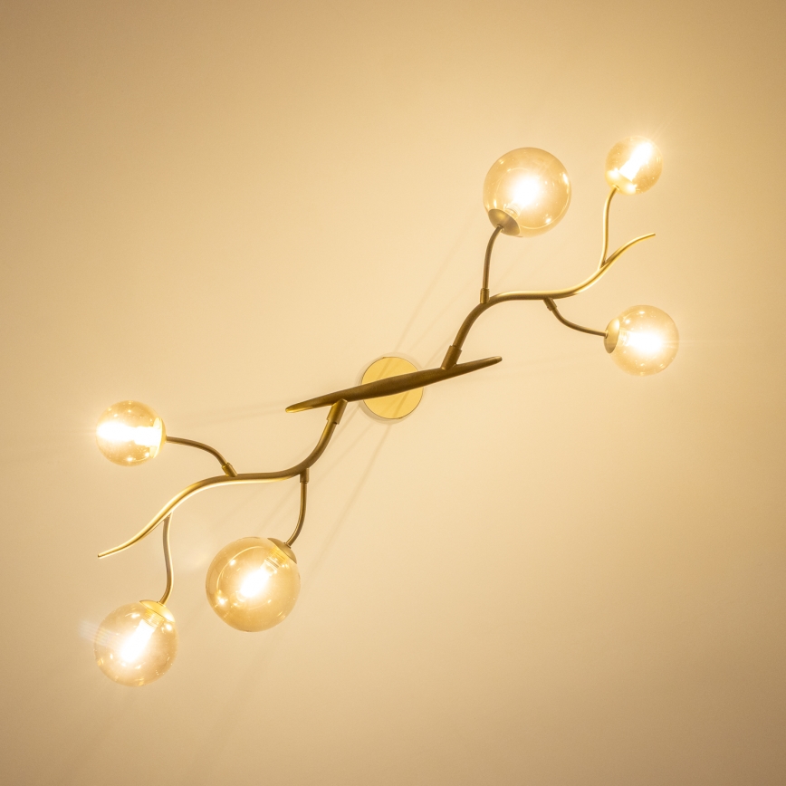 Brilagi - Lámpara LED colgante MISTEL 6xG9/3W/230V dorado