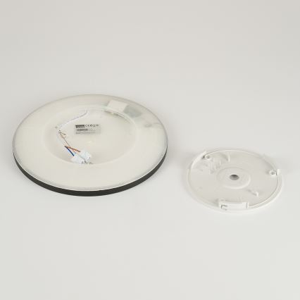 Brilagi - Plafón LED de baño ULTRA SLIM LED/18W/230V diá. 30 cm negro IP54